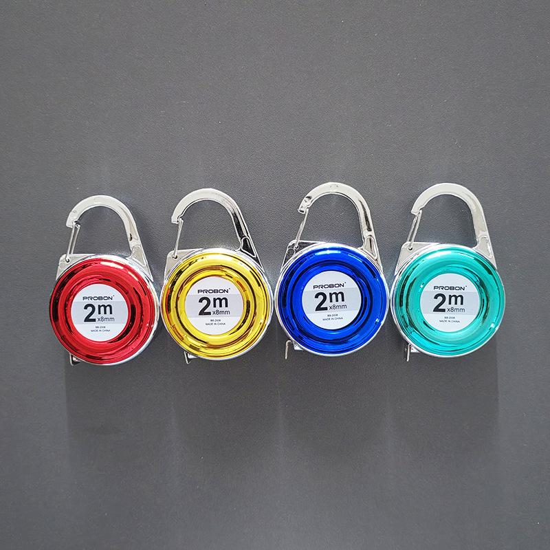 Mini Keychain Tape Measure 2M Small Steel Ruler Multipurpose Gift Ruler Compact Measuring Tool For Home & Office