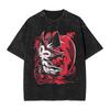T-shirt con Stampa Cartone Animato Helluva Loona Hip Hop Cotone Lavato Oversize Comportamento Birichino Abbigliamento Uomo Donna Magliette a Manica Corta