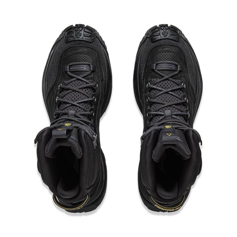 LiNing CF Su Xingshan I LEATHER HI High-Top Hiking Shoes Unisex Night Black AHTU015-4