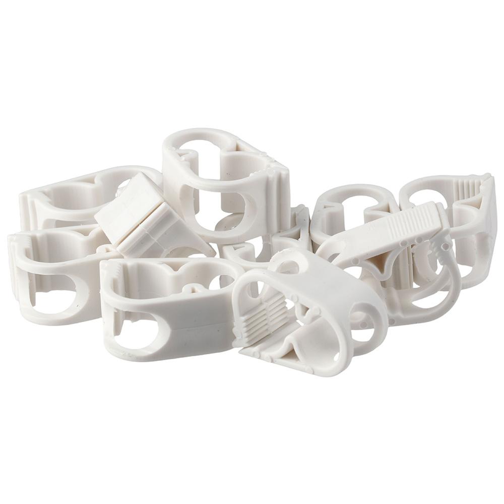 10PCS Plastic Adjustable Tube Clamp White Laboratory Pinch Valve Plastic Tubing Clamps  Beer Bottle