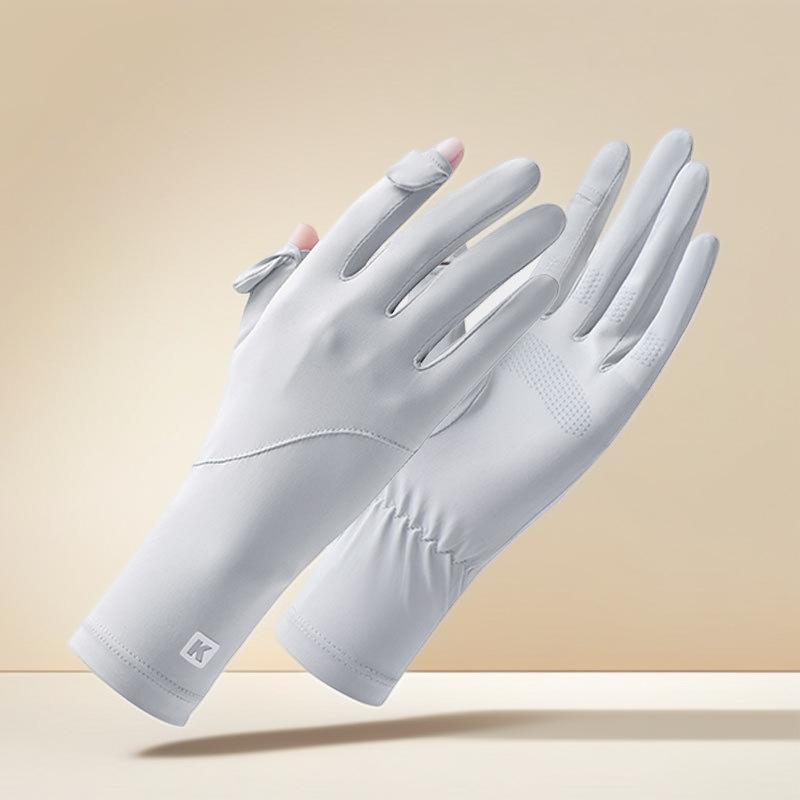 Summer Sunscreen, Lengthened Wrist Guard, Increased Elasticity, Leaking Fingers, Women's Outdoor Palm Wear-resistant and Non-slip