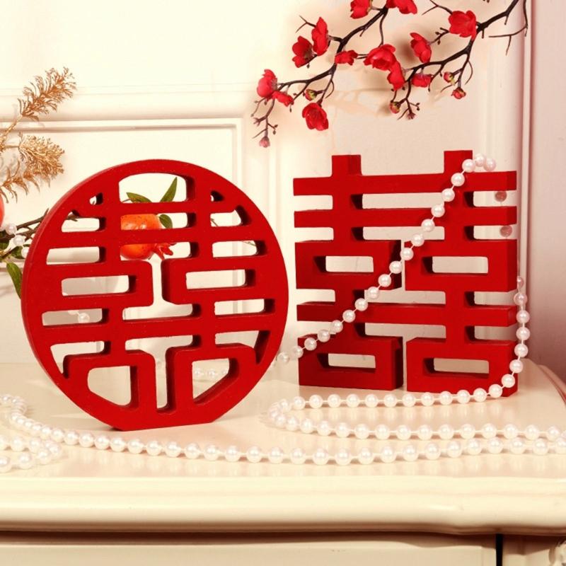 Pack Of 2 Solid Wooden Joy Wall Hangings Safe Display For Wedding Anniversary Party Decoration Setups