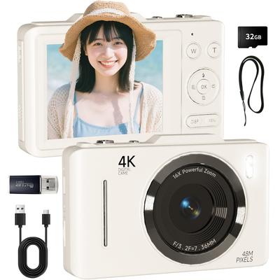 SRVR Digitální 4K Obsahuje paměťovou kartu Micro SD Karta Zaznamenává 4K video a 48MP fotografie Podpora OTG pro okamžitý přímý přenos do vašeho smartphonu Automat