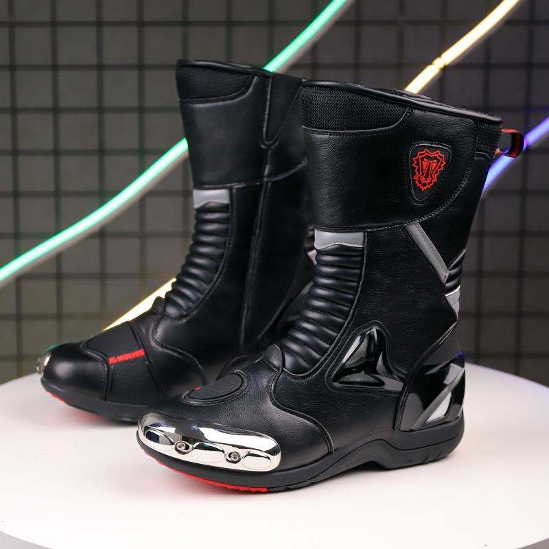 Nine wolves new high-top cycling shoes motorcycle off-road boots track off-road boots equipment motorcycle 36