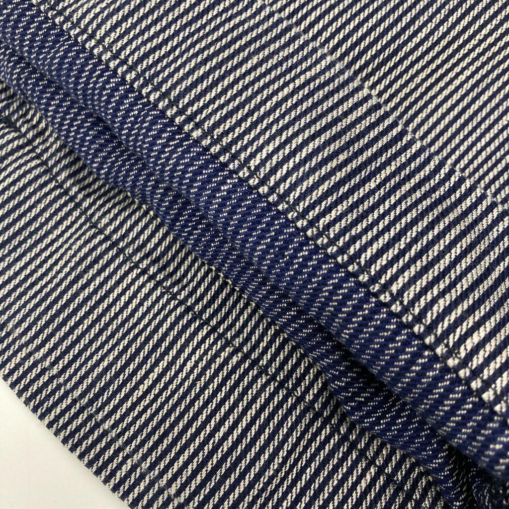 Pallas Palace [Made In 2011] PFPT-3476B Striped Gaucho Pants/ Bottoms 2 Navy / WhiteUsed