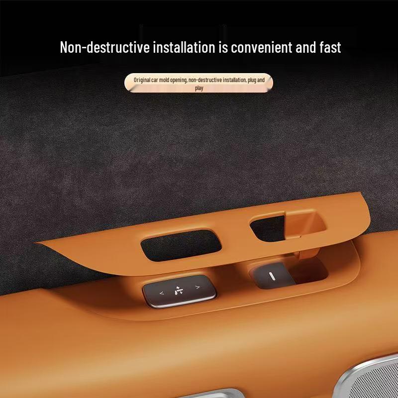 Compatible with 25 Xiaomi YU7 Models: Car Door Window Lift Panel Sticker & Button Frame Pad.