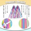 LvYiLinggg Bicycle Ribbon Macaron 2 Pairs Bicycle Handle Streamers Colorful