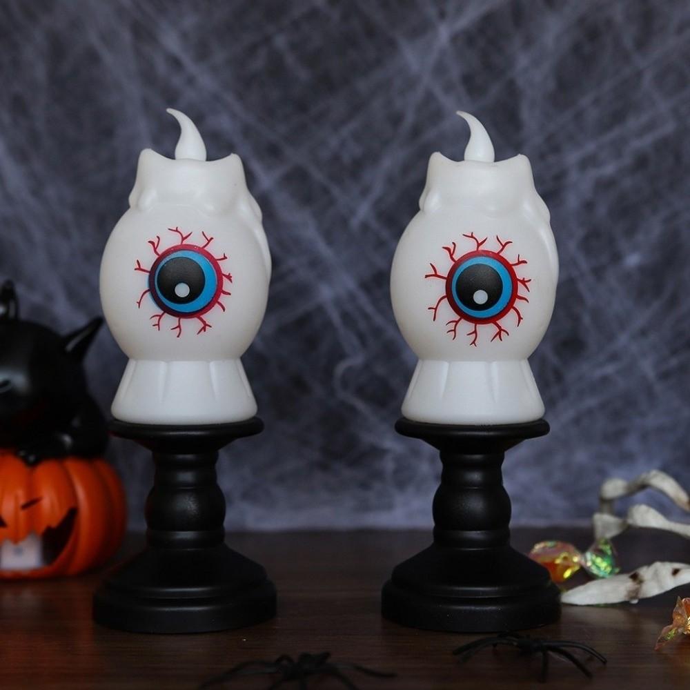 Spooky Eyeball Halloween Cat Pumpkin Lamp Black Cat LED Pumpkin Light  Ghost Festival Decor