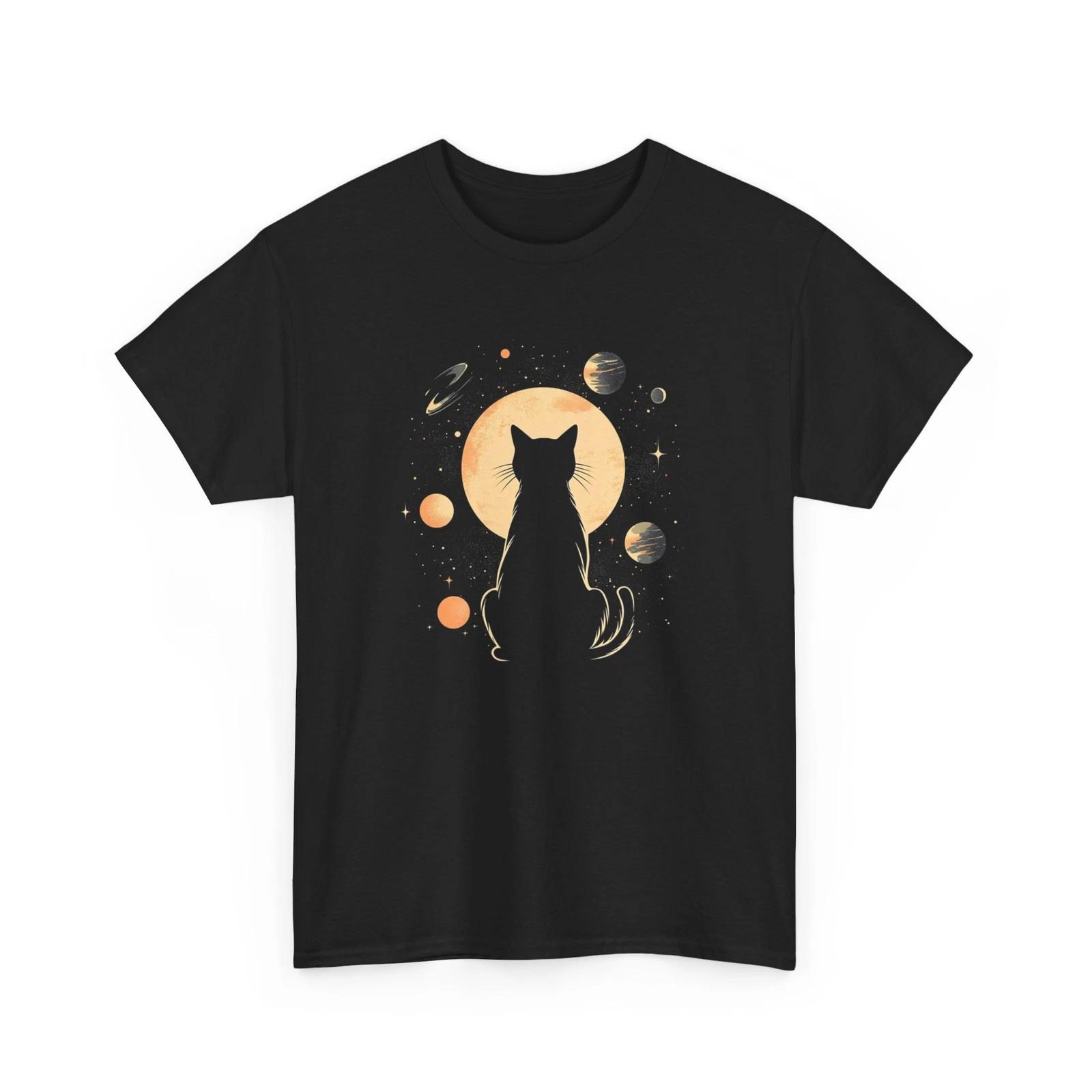 Cat Print Graphic T-Shirt for Men & Women – Funny Cat Lover Tee M