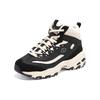 Skechers D'Lites 1.0 Textile, Synthetic Leather, Split Cow Leather Cushioning Abrasion Resistant Breathable Thermal 167570-BKNT