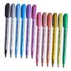 12pcs Oil Based Paint Markers with Permanent Metallic Finish for Wood and Metal Crafts