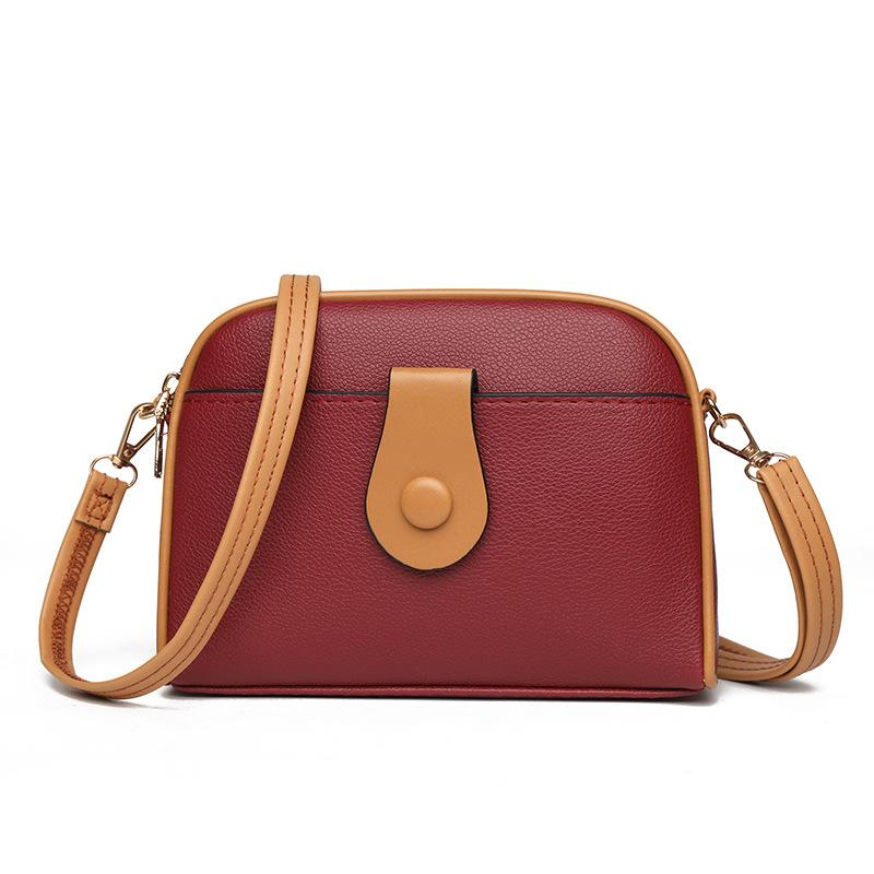 New Summer Small Bag Splicing Contrasting Color Shoulder Bag Mother Bag Crossbody Bag