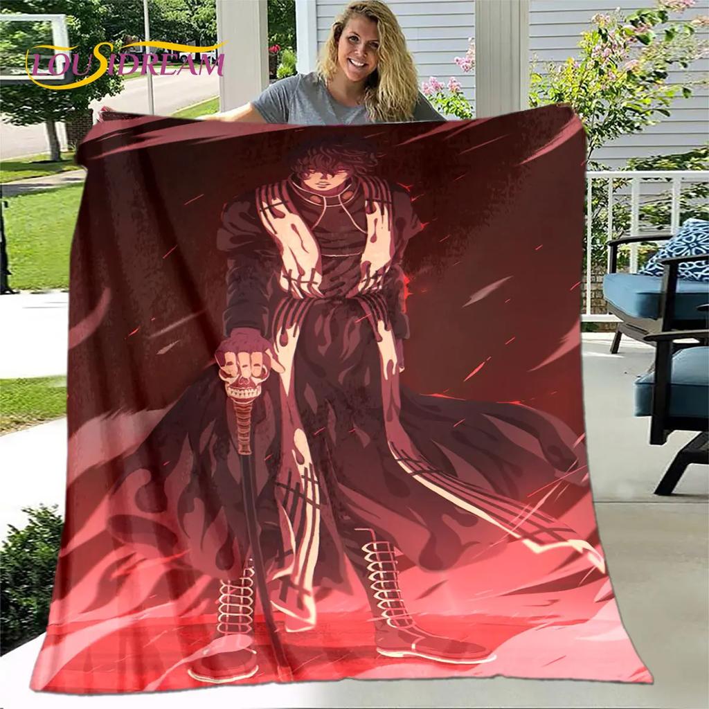 Záznam Ragnarok anime kreslená měkká plyšová přikrývka, flanelová přikrývka přikrývka do obývacího pokoje Ložnice Pohovka Pohovka Piknikový kryt