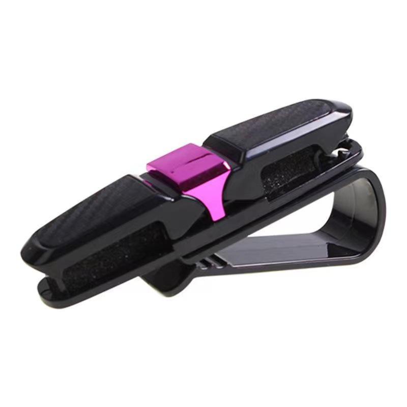 Carbon Fiber Car Visor Clip: Multifunctional Holder for Tickets, Cards, and Eyeglasses