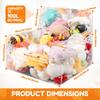 Clear Plush Toys Chair Cover Children Stuffed Animal Bean Doll Storage Bag Seat Extra Large Organizing with Zipper