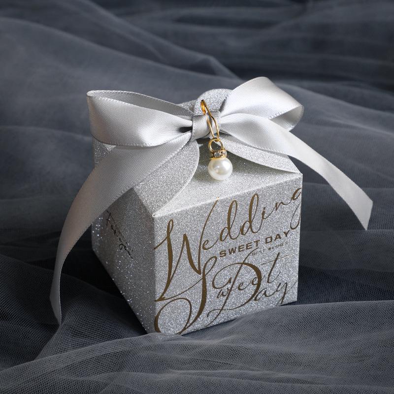 Elegantes Hochzeits-Süßigkeiten-Geschenkbox-Set - Hochwertige Hochzeits-Gastgeschenkboxen und -taschen