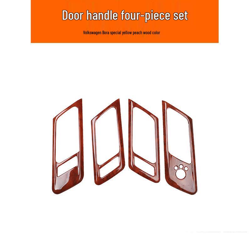 08-12 Old Bora Interior Modification Carbon Fiber Peach Wood Patch