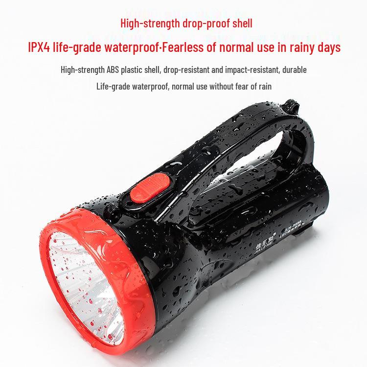 Rechargeable Super Bright Long-Range Handheld Spotlight for Home, Emergency, Outdoor, Patrol, Fishing