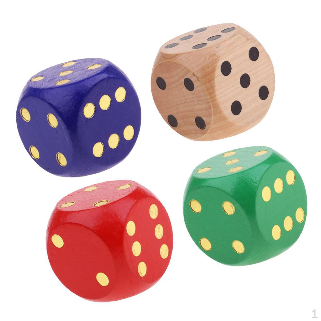 Sided Dotted Dices Blocks Sets Kids Toys Board Games Players