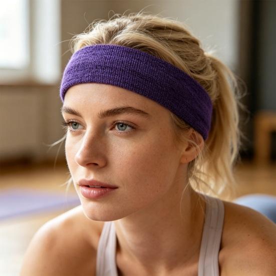 Herren Damen Sport Schweißband Feuchtigkeitsableitend Atmungsaktiv Dehnbar Schnelltrocknend Anti-Rutsch Sportliches Yoga Laufen Basketball Fitness Stirnband