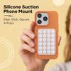 Silicone Phone Sticky Grip, Suction Phone Case Mount for iPhone and Android, Hands-Free Sticky Cell Phone Grip, Mobile Fidget Mirror Holder for