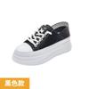 Directly from the Manufacturer 2025 New Thick-soled Heightening Little White Shoes Women's Korean Version Ins Muffin Bottom One Pedal Casual Shoes