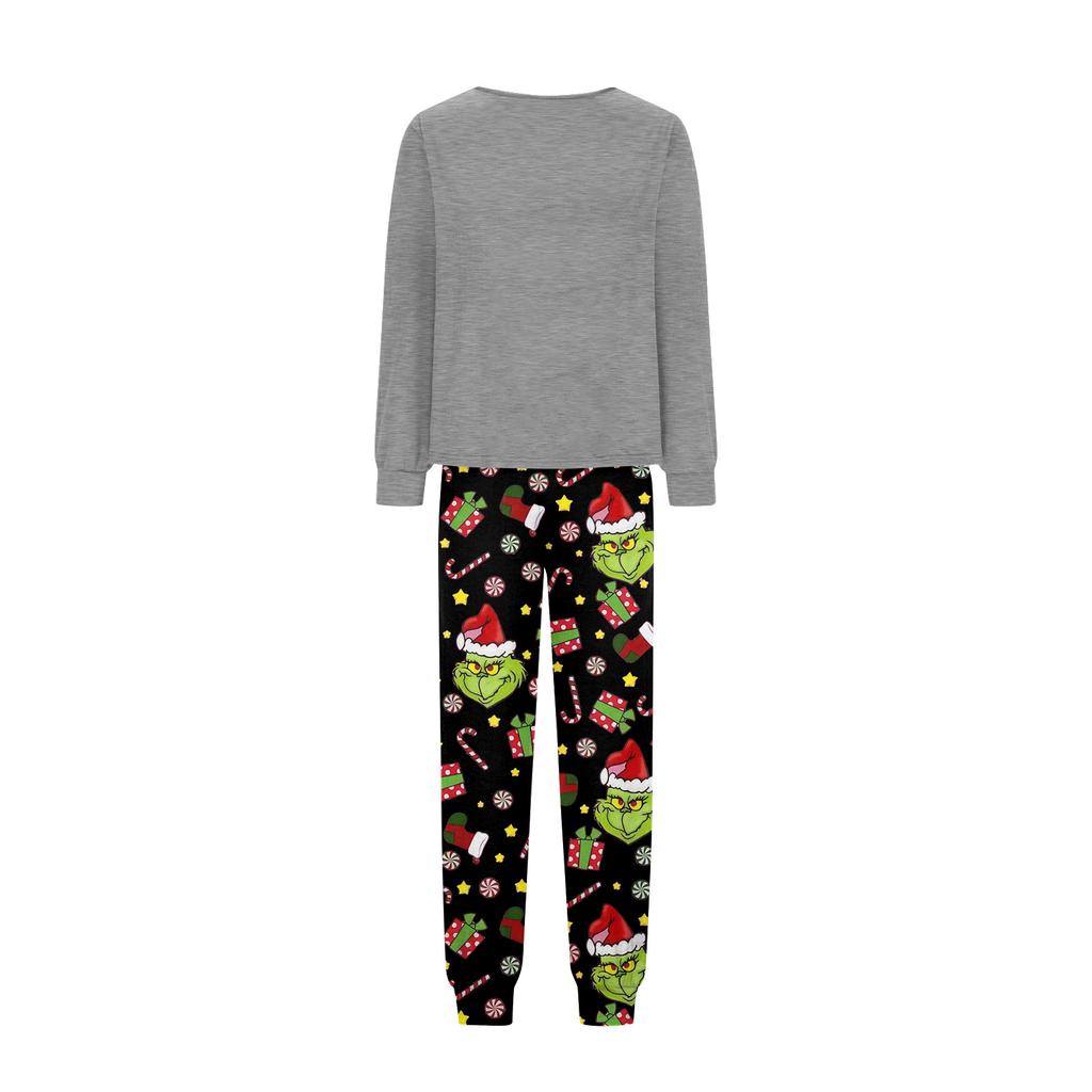 Christmas Prints Family Matching Long Sleeve Tops+Pants Set Family Matching Sets