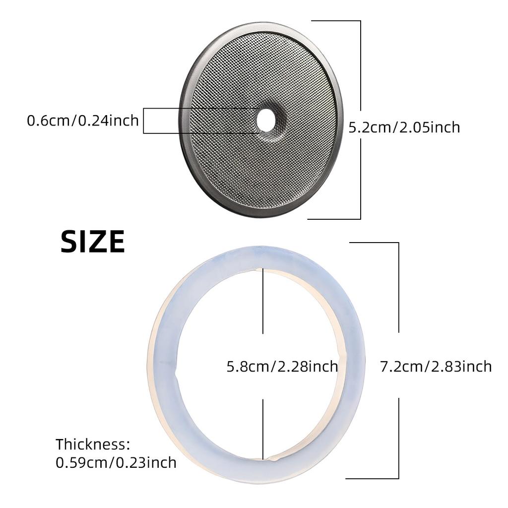 Water Dispersion Screen Shower Filtration Screen Reusable Metal Filter Seal Gasket Compatible With Gemilai CRM3200D/3200B 3