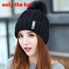 Knitted Winter Hat With Plush Balls And Letter Decorations For Outdoor Daily Use