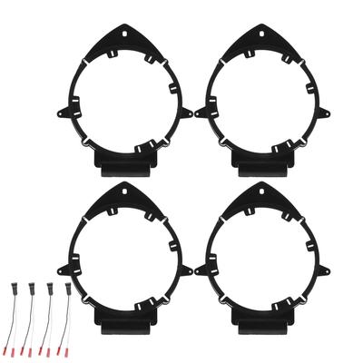 4 PIÈCES Adaptateur Haut-Parleur de Voiture Porte Arrière/Avant avec Faisceau de Câbles Remplacement pour Buick Enclave 6.5in