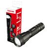 TOSHIBA LED Flashlight with LED Portable Mini Uses 3 AAA Battery KFL-43(K) High-Brightness Chip, 3-Level Dimming, Size,