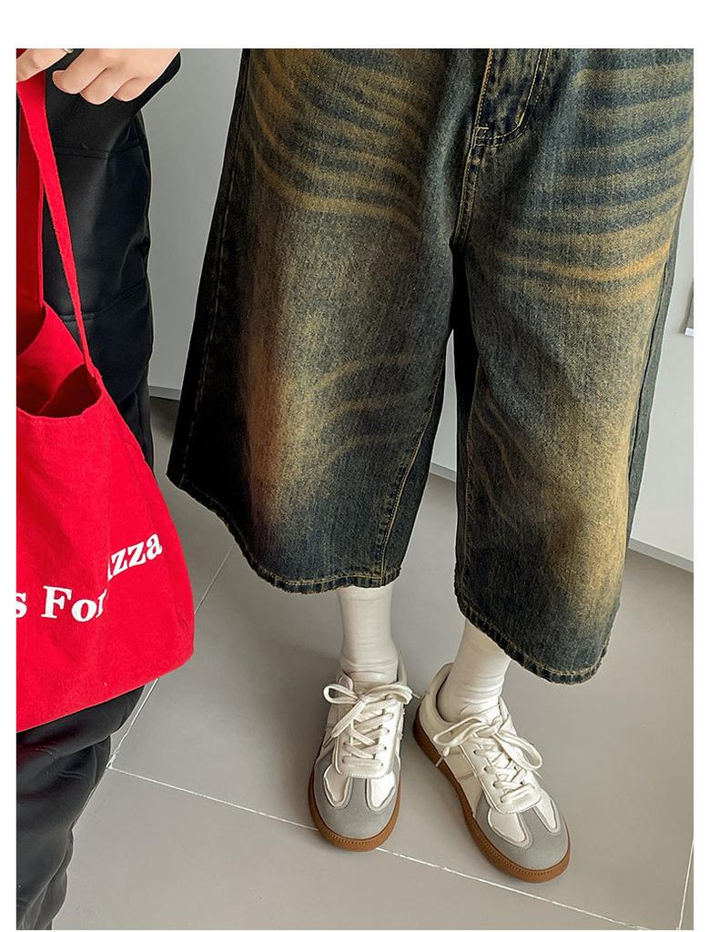 Classic retro beige versatile ballet style platform German training shoes women's 2025 new spring soft-soled casual board shoes