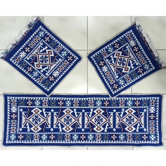 

Комплект ковриков для автомобильного сиденья из 3 предметов — набор из 3 предметов на переднее и заднее сиденье — синий цвет