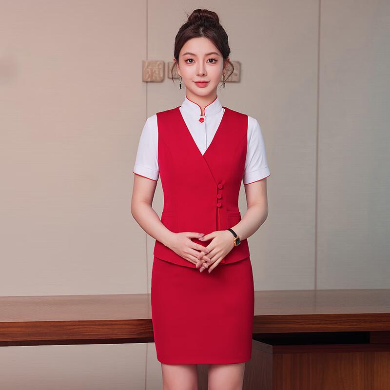 

Women s New Chinese Style Vest Uniform Set 3XL