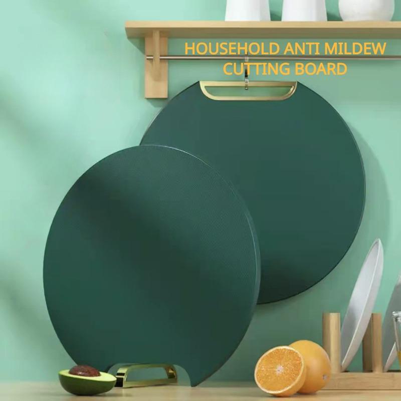 Thickened Round Rotatable Cutting Board Kitchen Cutting Board Gold-plated Cutting Board Anti-mildew Non-slip PP Plastic