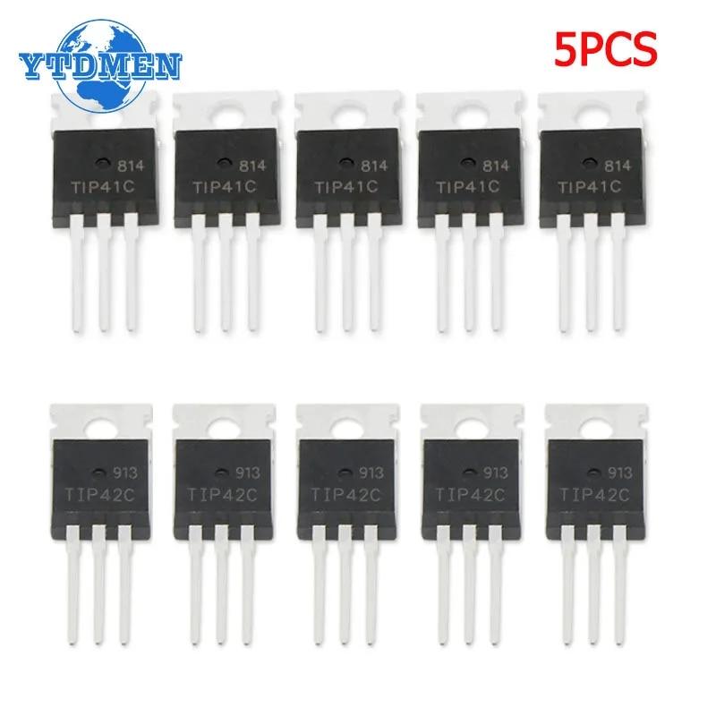 5 buc. tranzistori TIP41C TIP42C TO-220 100V 6A tranzistori NPN Nou original