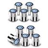 4Pcs Car Logo Wheel Tire Valve Air Stem Cap Duust Covers For Golf Polo T-ROC Beetle Touran Transporter Touareg Caddy