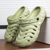 Mens Clogs Sandal Shoes In Summertime Breathable Ultra-Light Eva Hole Shoes Stylish Plush Comfort Outside Beach Footwear Soft-Soled Slide Shoes