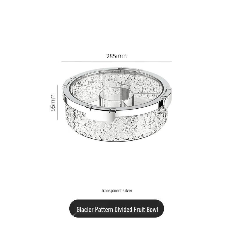 Divided Snack and Nut Storage Box with Lid