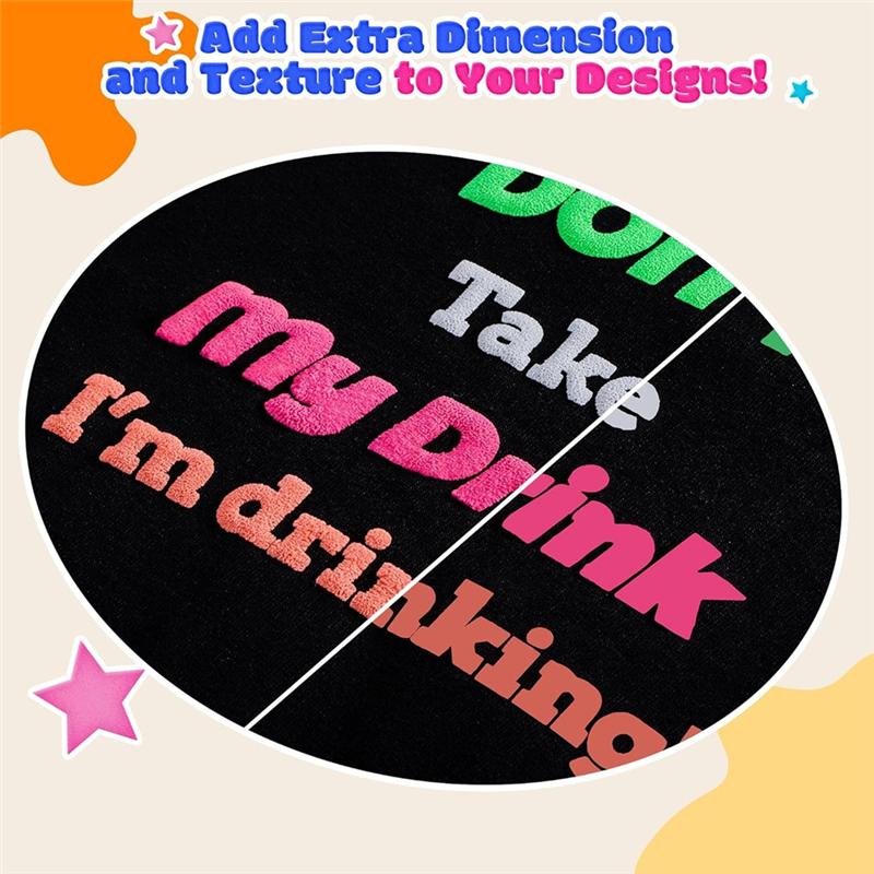 M-Modern-Puff Vinyl Heat Transfer, 3D Puff HTV Vinyl Heat Transfer,Puffy Vinyl Iron On For T Shirts,For Heat Press,10Inchx10ft