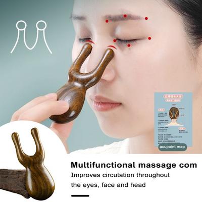 Pente de massagem para os olhos Alivia a fadiga ocular Reduz o inchaço Promove uma pele radiante Pente de massagem ecológico