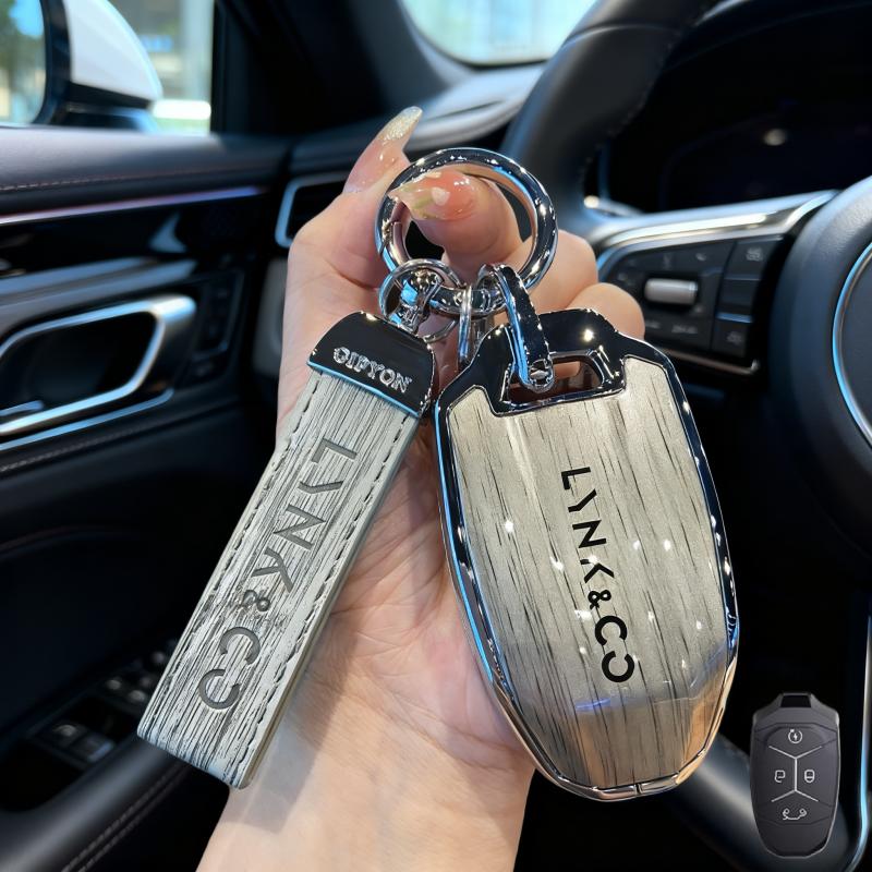 DCT4 Prémiové personalizované pouzdro na klíče pro muže a ženy, ochranné pouzdro na dálkové ovládání auta, klíčenkaPro LYNK&CO 03/09/01/02/06 /2023