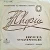 LP Record FRDRIC CHOPIN  Wszystkie Mazurki  Complete Mazurk SX0095 Polskie Nagrani Poland Classical Used