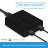 USB 3.0 KVM-switch USB-hub 1x2/2x1 Switch USB3.0-switch Delad styrenhet Splitter för bärbar dator Dator Skrivare Tangentbord Mus