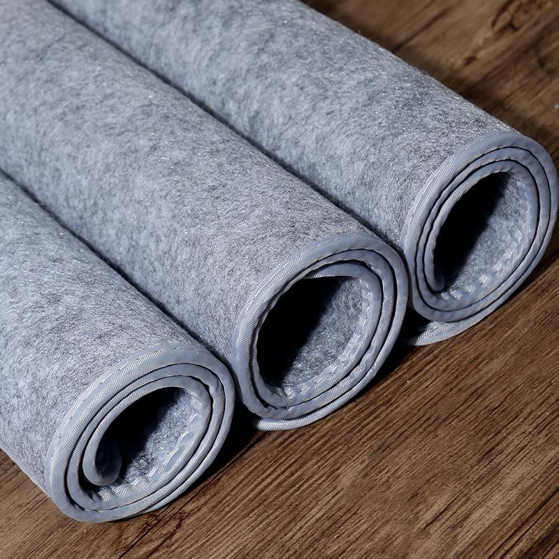 1pc Calligraphy Felt Mat, Thick Desk Pad for Chinese/Japanese Painting & Sumi Ink Writing on Xuan Paper, Gray Protector,feutrine