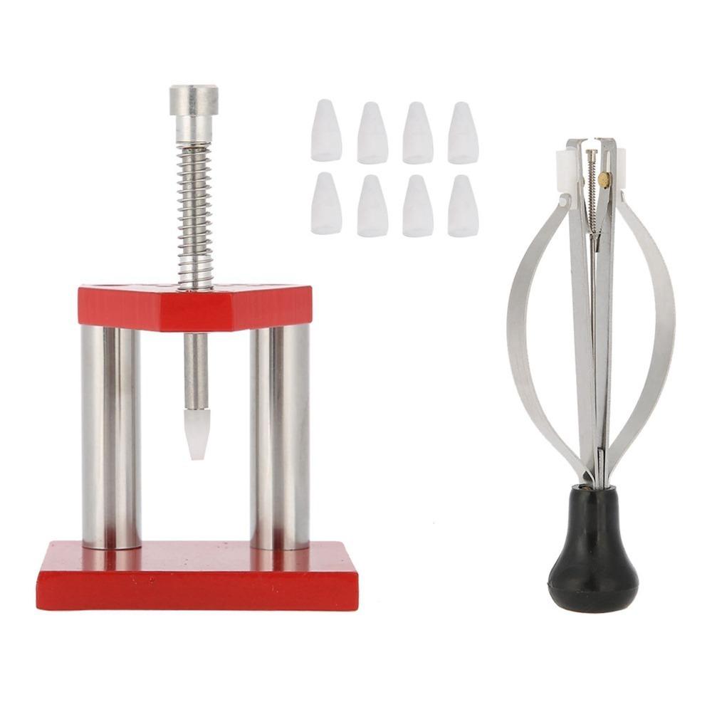 Red Watch Hand Plunger Alloy Steel Watch Repair Tool Full Set Watch Hand Puller  Hands Repair