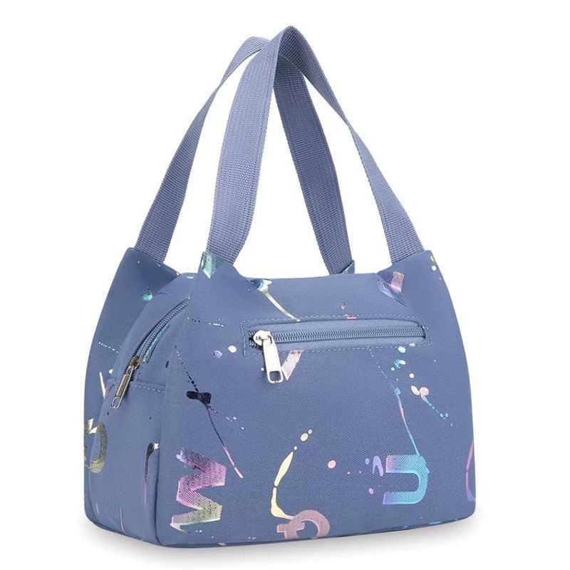Canvas Tote Bag For Women Waterproof Lunch Bag Mobile Phone Organizer Daily Use
