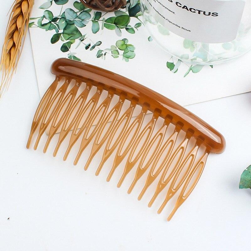 15 Teeth Matte Candy Color Hair Comb Clip Hair Styling Accessories Women Broken Hair Hairpins Headdress Wedding Hair DIY Jewelry