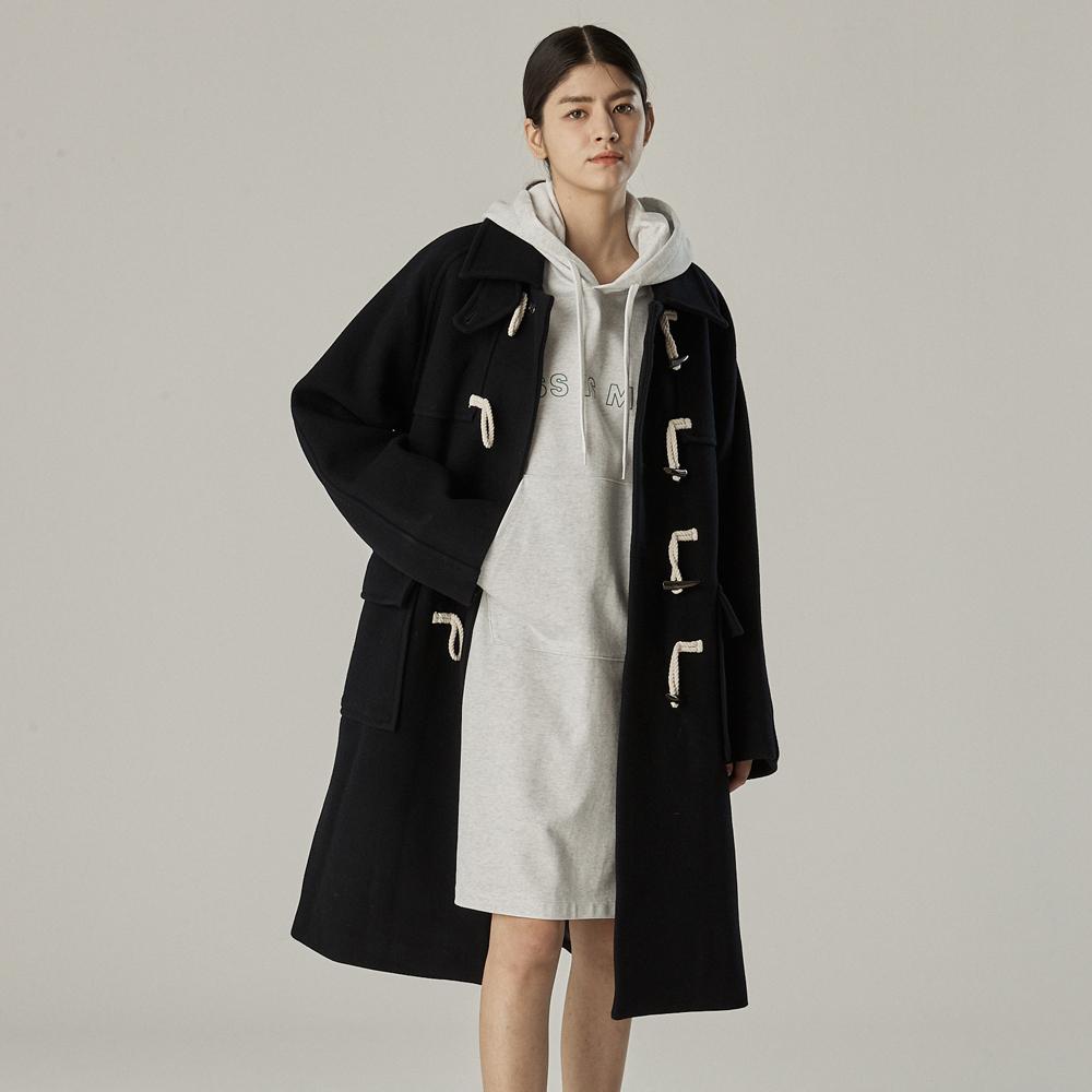 SPNK Hoodie Op Back Pleated Dress_El Grey