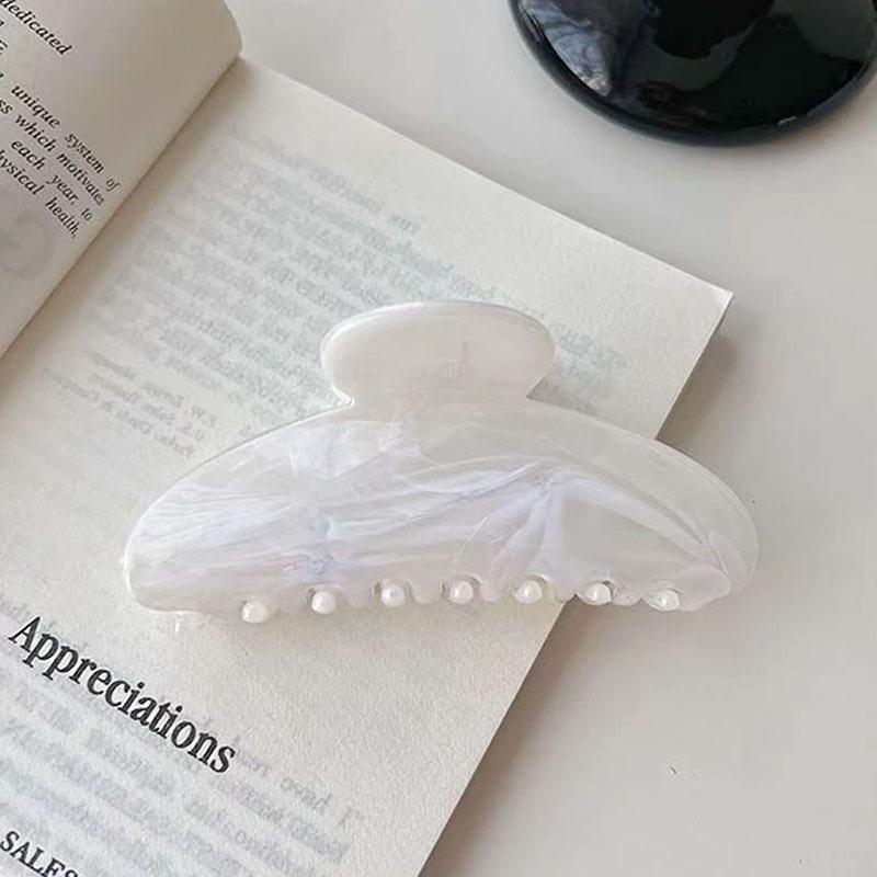 Proužky Spona do vlasů Akrylová Barevná Spona Dámské Krabí Sponky do vlasů Dívky Make-up Mycí Nástroj Vlasové doplňky